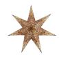 Preview: Khidki Braun/Goldglitter, 7 Zacken , 60cm